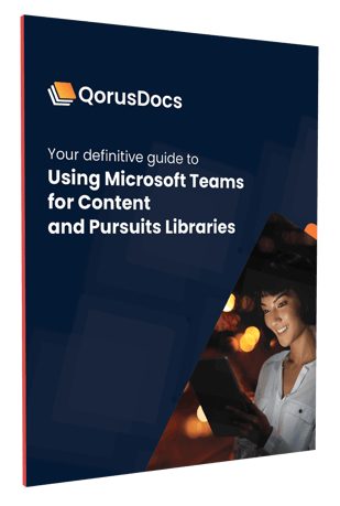 Your Definitive Guide to setting up content and pursuits libraries in Teams