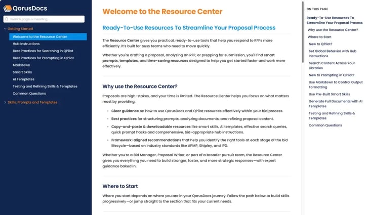 QorusDocs Resource Center