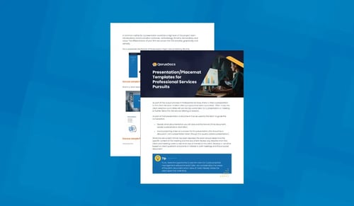 Professional Services Presentations and Placemats