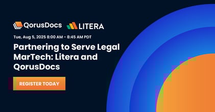 Partnering to Serve Legal MarTech: Litera and QorusDocs