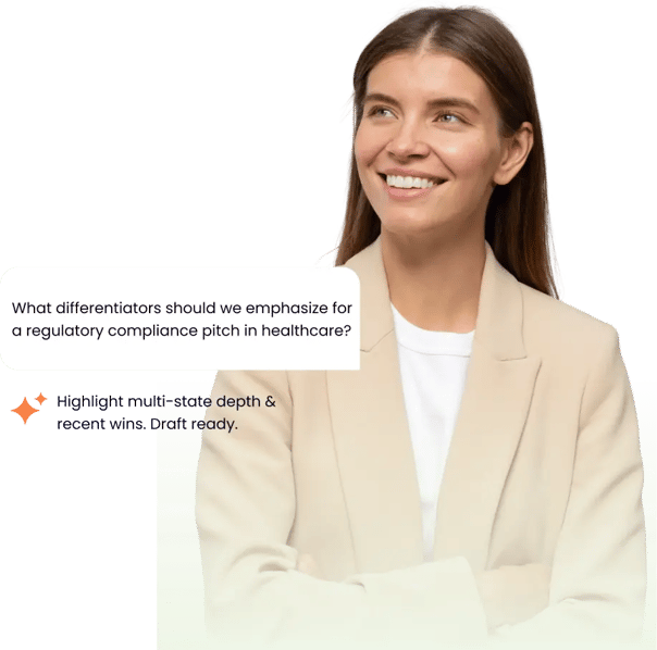 Law Firm Executive using QorusDocs AI