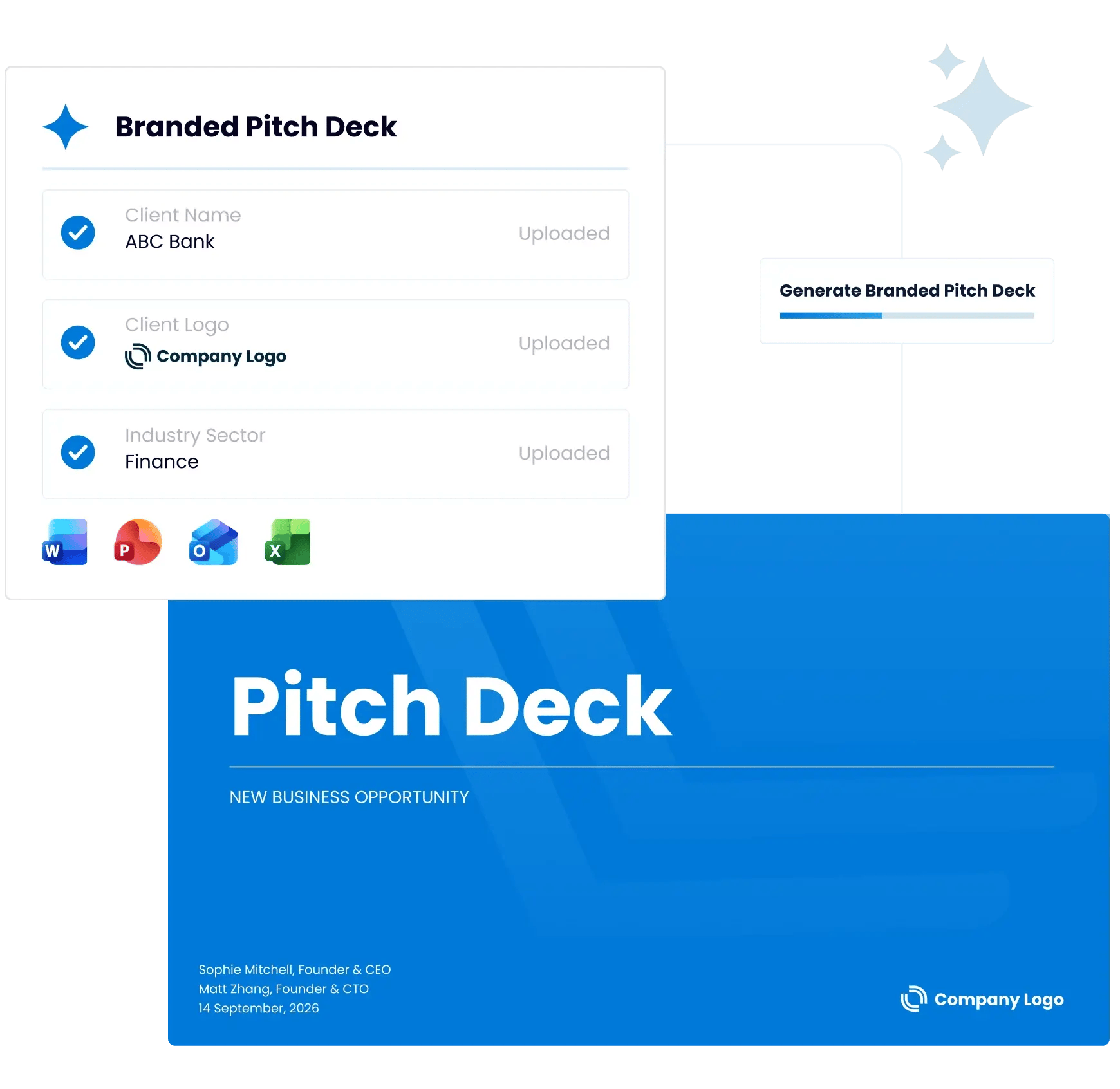 Create detailed, personalized pitches in minutes with QorusDocs