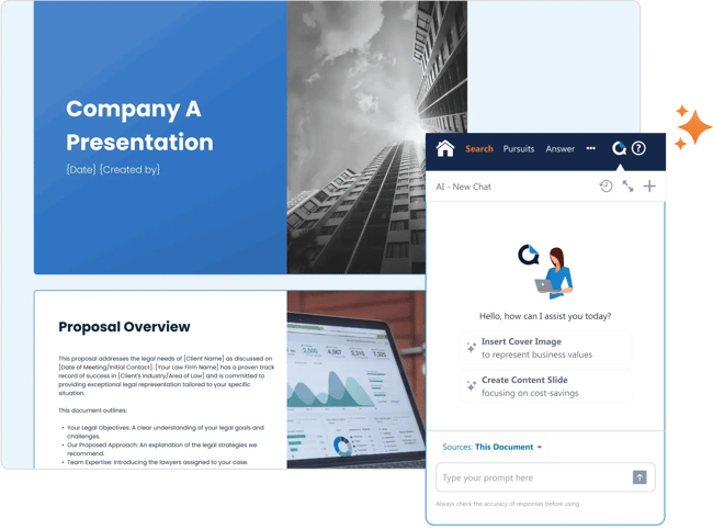 Quickly Assemble presentations with QorusDocs AI