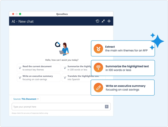 Easy Prompts with QorusDocs QPilot