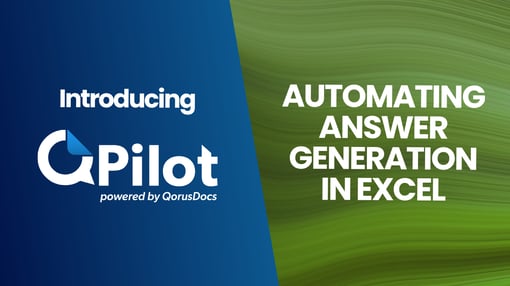 Automating Answer Generation in Excel