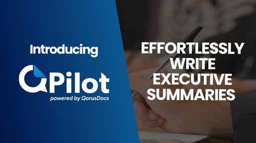 Craft executive summaries