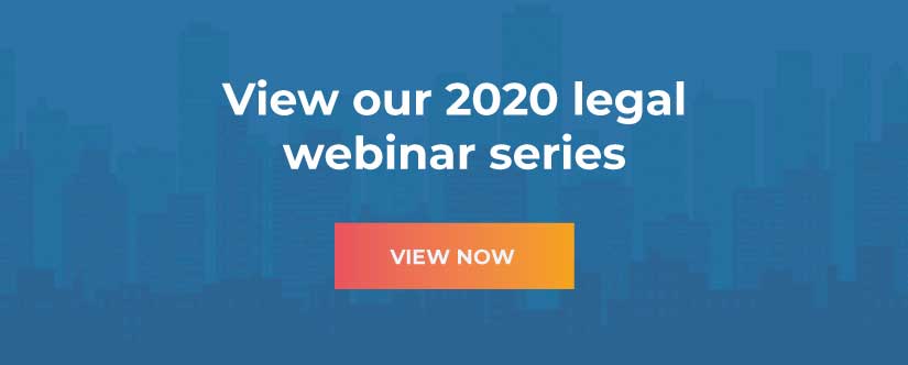 View our 2020 legal webinar series
