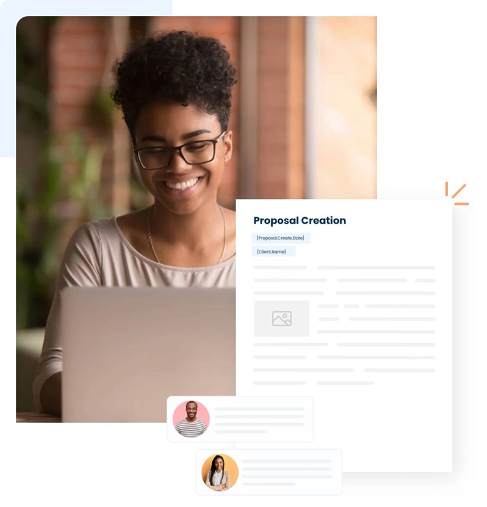 Woman using QorusDocs